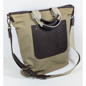 Punctuate Canvas Tote Bag Zip Top Pocket Crossbody Travel Writer Laptop Unisex